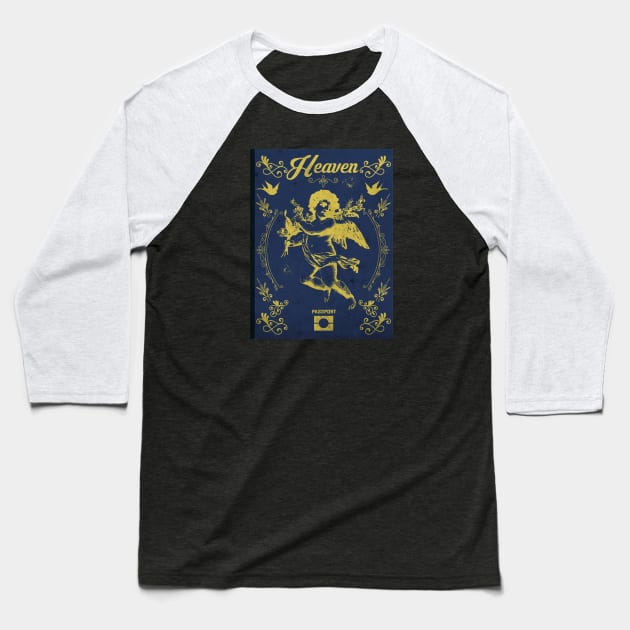 Vintage Heaven Passport Baseball T-Shirt by CTShirts